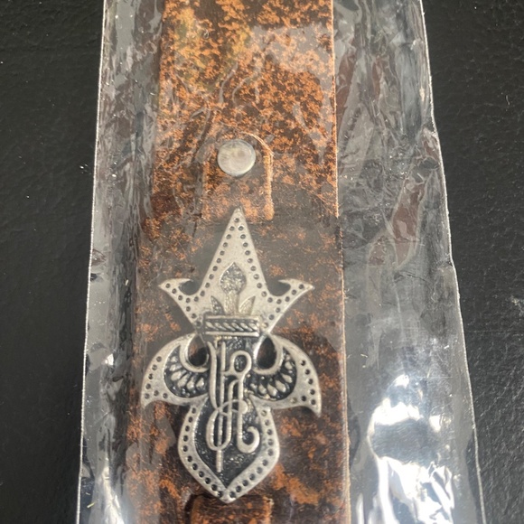 Roar 90s Vintage Leather Bracelet Sz Adjustable - Picture 3 of 11